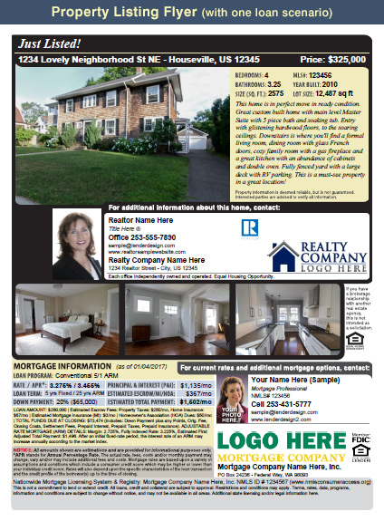 mortgage marketing flyers loan officer marketing mortgage flyers e flyers for real estate agents