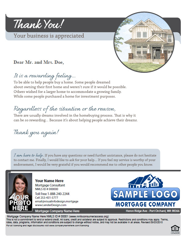 Mortgage Marketing Relationship Letters