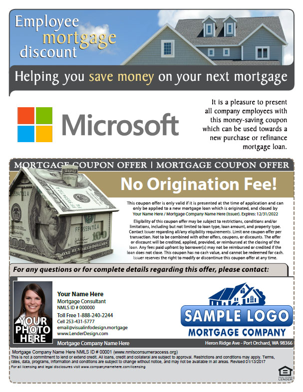 Mortgage Marketing Coupons