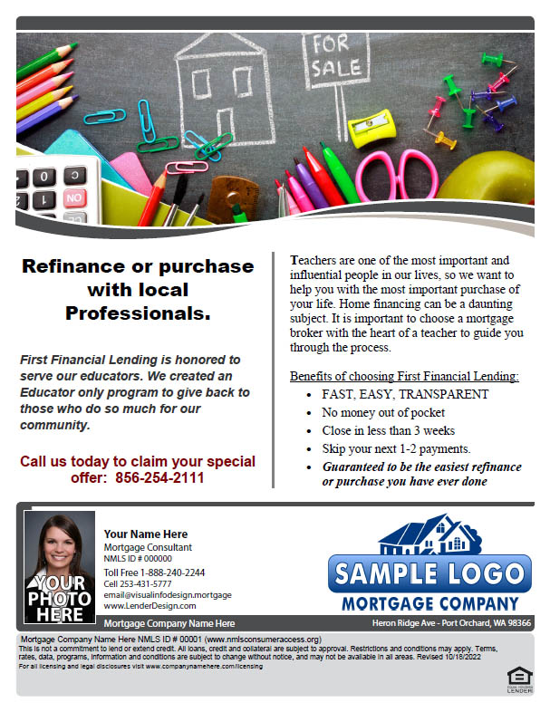 Mortgage Marketing Customizable Flyers