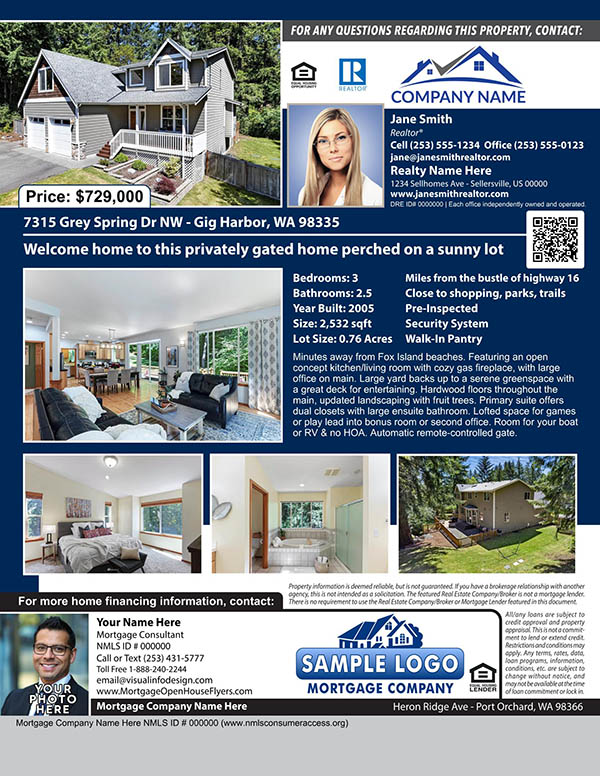 Mortgage Open House Flyer - Listing Flyer